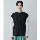 レイヤード ジャガードベストLSTee メンズ | WEGO【MEN】 | 詳細画像15