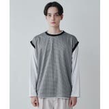 レイヤード ジャガードベストLSTee メンズ | WEGO【MEN】 | 詳細画像19