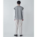 レイヤード ジャガードベストLSTee メンズ | WEGO【MEN】 | 詳細画像22
