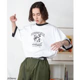 柄1 | 別注DisneyリンガーTシャツ メンズ レディース | WEGO【WOMEN】