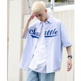 ブルーストライプ | スタジアムBIGシャツ メンズ レディース | WEGO【MEN】