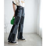 パッチワークローライズフレアデニムパンツ レディース 春 | WEGO【WOMEN】 | 詳細画像20