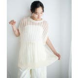 ルーズメッシュニットベスト | WEGO【WOMEN】 | 詳細画像1