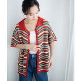 オレンジ | マルチボーダークロシェシャツ レディース 春 | WEGO【WOMEN】