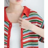 マルチボーダークロシェシャツ レディース 春 | WEGO【WOMEN】 | 詳細画像4