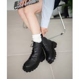 ブラック | レースアップショートブーツ レディース 秋 | WEGO【WOMEN】