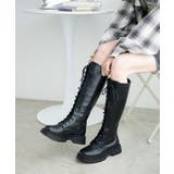 レースアップロングブーツ レディース 秋 | WEGO【WOMEN】 | 詳細画像4 
