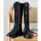 レースアップロングブーツ レディース 秋 | WEGO【WOMEN】 | 詳細画像9 