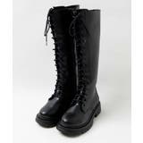 レースアップロングブーツ レディース 秋 | WEGO【WOMEN】 | 詳細画像12 