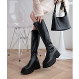 ブラック | ボリュームロングブーツ レディース 秋 | WEGO【WOMEN】
