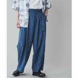 ブルー | TR ワイドストレートスラックス メンズ | WEGO【MEN】