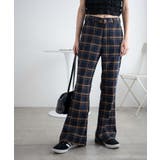 チェックフレアスラックス レディース 秋 | WEGO【WOMEN】 | 詳細画像1