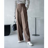 ブラウン | ハイウエストセンタープレスワイドパンツ レディース 秋 | WEGO【WOMEN】