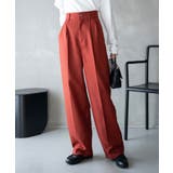 ダークオレンジ | ハイウエストセンタープレスワイドパンツ レディース 秋 | WEGO【WOMEN】
