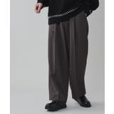ブラウン | トロミ ベルト付きワイドスラックス メンズ | WEGO【MEN】