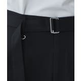 トロミ ベルト付きワイドスラックス メンズ | WEGO【MEN】 | 詳細画像6