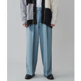 トロミ ベルト付きワイドスラックス メンズ | WEGO【MEN】 | 詳細画像10