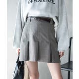 ベージュチェック1 | ベルト付プリーツミニスカパンレディース 韓国 韓国ファッション | WEGO【WOMEN】