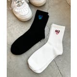 ハートロゴ刺繍ソックスレディース 韓国 韓国ファッション | WEGO【WOMEN】 | 詳細画像2