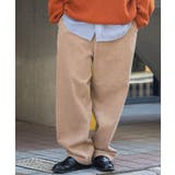 ベージュ | コーデュロイイージーワイドパンツ | WEGO【MEN】