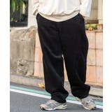 ブラック | コーデュロイイージーワイドパンツ | WEGO【MEN】