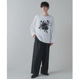 トロミ 総柄ワイドストレートスラックス メンズ | WEGO【MEN】 | 詳細画像3