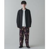 トロミ 総柄ワイドストレートスラックス メンズ | WEGO【MEN】 | 詳細画像25