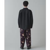 トロミ 総柄ワイドストレートスラックス メンズ | WEGO【MEN】 | 詳細画像27