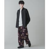 トロミ 総柄ワイドストレートスラックス メンズ | WEGO【MEN】 | 詳細画像30