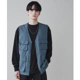 トロミ マルチポケットベストメンズ 韓国ファッション 韓国 | WEGO【MEN】 | 詳細画像1 