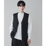 ブラック | トロミ マルチポケットベストメンズ 韓国ファッション 韓国 | WEGO【MEN】