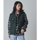 ダークグリーン | 別注Wrangler vest メンズ | WEGO【MEN】