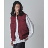 ワイン | 別注Wrangler vest メンズ | WEGO【MEN】