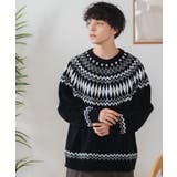 ベロアモール総柄ラグランプルオーバー | WEGO【MEN】 | 詳細画像9