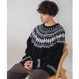 ベロアモール総柄ラグランプルオーバー | WEGO【MEN】 | 詳細画像12