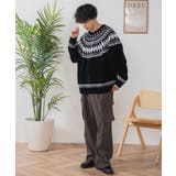 ベロアモール総柄ラグランプルオーバー | WEGO【MEN】 | 詳細画像13