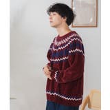 ベロアモール総柄ラグランプルオーバー | WEGO【MEN】 | 詳細画像15