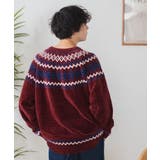 ベロアモール総柄ラグランプルオーバー | WEGO【MEN】 | 詳細画像16