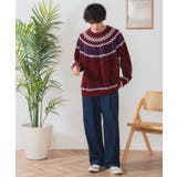 ベロアモール総柄ラグランプルオーバー | WEGO【MEN】 | 詳細画像18