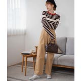 パネルボーダーニットトップ | WEGO【WOMEN】 | 詳細画像2 