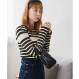 パネルボーダーニットトップ | WEGO【WOMEN】 | 詳細画像15 