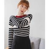 パネルボーダーニットトップ | WEGO【WOMEN】 | 詳細画像17 