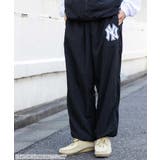 ブラック | 別注MLBナイロンイージーパンツ メンズ レディース | WEGO【MEN】