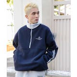フリース ワンポイントハーフZIPプルオーバー メンズ | WEGO【MEN】 | 詳細画像1