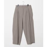 杢グレー | 起毛TR ワイドストレートスラックス | WEGO【MEN】