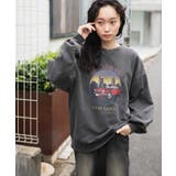 柄3 | ヴィンテージライクピグメントスウェット レディース 秋 | WEGO【WOMEN】