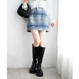 シャギーチェックミニスカート | WEGO【WOMEN】 | 詳細画像8 