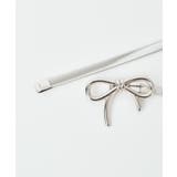Lリボンモチーフメタルゴムベルト | WEGO【WOMEN】 | 詳細画像4