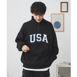 ブラック | スウェットライクハーフZIPUSAプルオーバー メンズ レディース | WEGO【MEN】