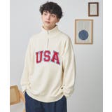 スウェットライクハーフZIPUSAプルオーバー メンズ レディース | WEGO【MEN】 | 詳細画像7